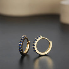 Load image into Gallery viewer, Personalized Trendy Round Colorful Zircon Earrings