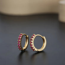 Load image into Gallery viewer, Personalized Trendy Round Colorful Zircon Earrings