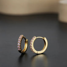 Load image into Gallery viewer, Personalized Trendy Round Colorful Zircon Earrings