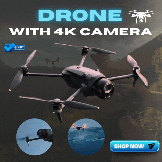 Wilowen AirView Pro 4 Triple Camera Drone for Cinematic Aerial Shots
